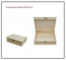 5 portagioie legno naturale