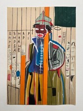 Dipinto su carta Jean Michel