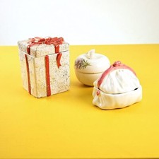 scatoline vintage in ceramica