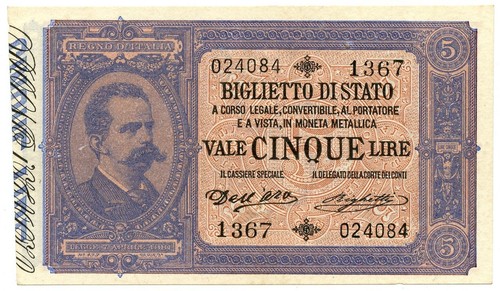 Lire 1901 r3 vittorio - 04/09/1901,
