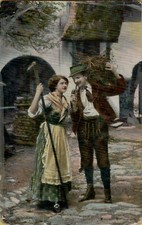 200129 antica cartolina svizzera coppia di innamorati