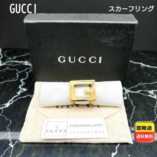 Gucci motivo sciarpa anello - gucci, g