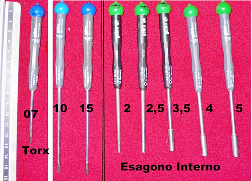 Cacciaviti torx 5 - 3, chiavi