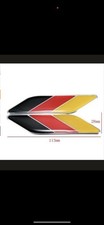 BANDIERA AUTO GERMANIA LOGO SIGLA EMBLEMA FREGIO STEMMA SCRITTA BADGE TARGA 2 Pz