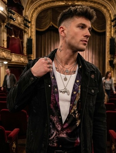 Collana uomo argento metallo - collana,