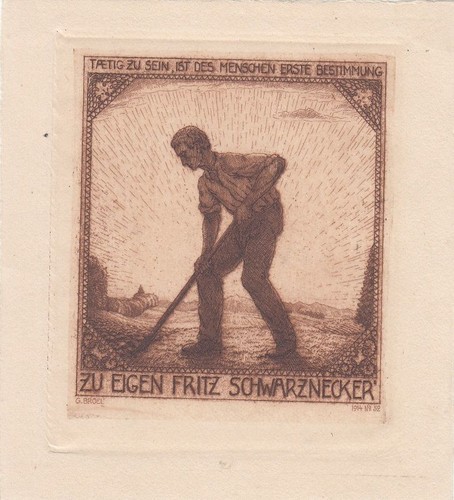 Exlibris bookplate incisione - exlibris,