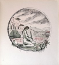 Sigfrido Bartolini - SEGNO ZODIACO: VERGINE- Litografia firm. e num. 1978