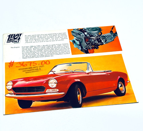 Scheda informativa fiat 124 - scheda,