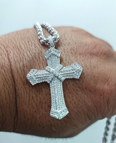 Collana con croce - con, zirconi