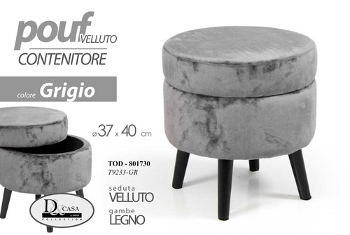 Pouf contenitore poggiapiedi - pouf,