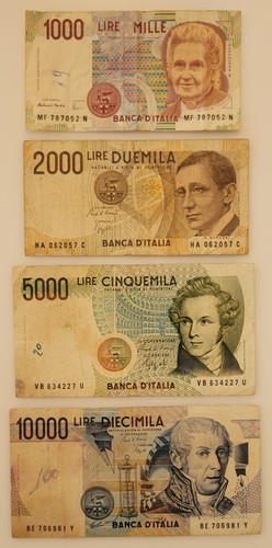 Italia serie 4 - 4, banconote