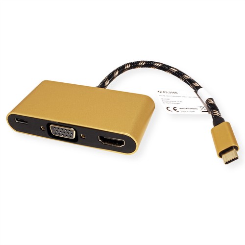 Adattatore display oro usb - adattatore,