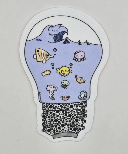 Adesivo lampadina oceano