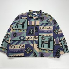 Maglione pile zip uomo vintage