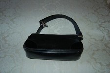 Enrico Coveri - Borsa donna, Nera, pelle, 30 cm x 15 cm X 8 cm, usata