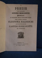 Poesie del Prof. A.M. pubblicate in occasione delle nozze Eleonora Baldeschi....