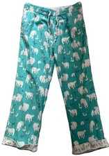 Pigiama donna Munki Munki in flanella taglia media turchese bianco orso polare