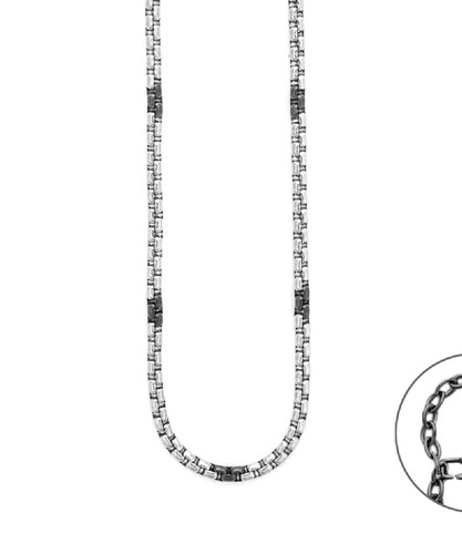 Collana uomo acciaio 316l - acciaio,
