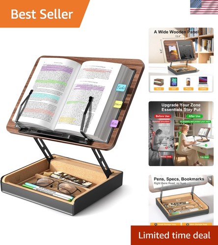 Book stand with storage - stand, storage,