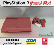 SONY PLAYSTATION 3 SUPERSLIM GARNET RED 500 GB LIMITED EDITION RARA + GIOCHI PS3
