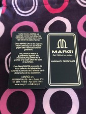 MARGI Certificato di Garanzia