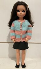 Completo vestito bambola Furga Alta moda 4S Fatto a mano Lana/Ecopelle, Susanna.