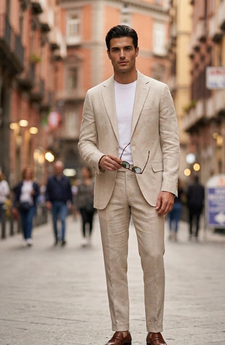 Abito uomo beige - uomo, elegante