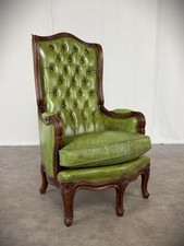 Poltrona Chippendale in pelle