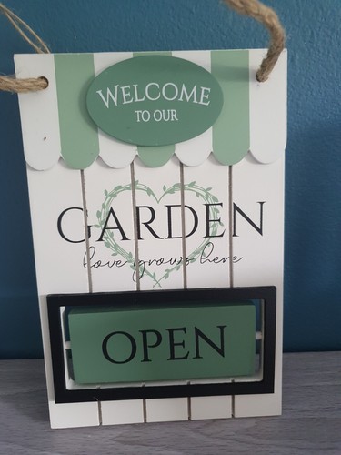Insegna giardino aperta e - insegna, da