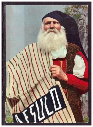 Cartolina desulo costumi - desulo, sardi