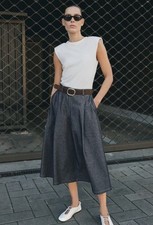 ABITO MIDI ZARA CON CINTURA A