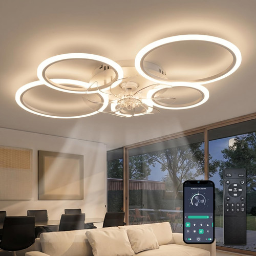 Lampadario moderno bianco con - moderno,