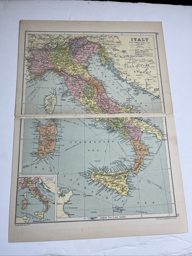 1930 mappa italia - d'italia, pa