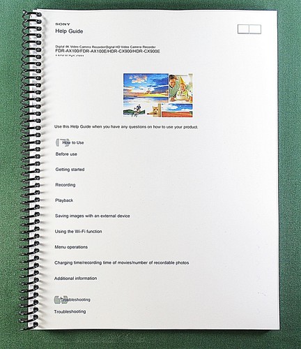 Sony fdr ax100 instruction - sony, fdr-ax100
