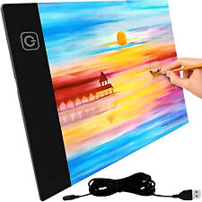 LED Tavola Da Disegno Luminosa Lavagna A4 Luminoso Cavo USB Ricalco Pad Retoo