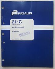 FIAT-ALLIS 21-C trattore cingolato manuale officina sistema idraulico hydraulics