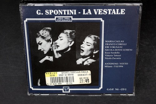 Maria callas vestale cd - -,