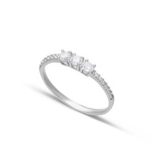 Anello trilogy oro bianco - trilogy,