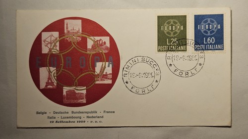 Busta fdc 1959 - busta, europa