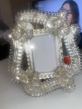 Porta Foto Cornice  In Vetro