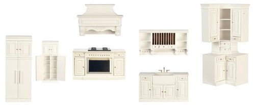 Casa delle bambole set - bambole, mobili