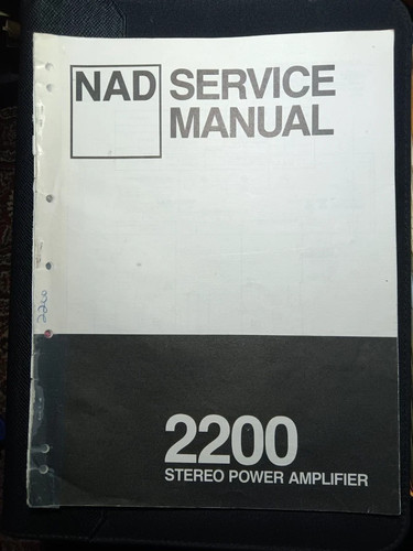 Nad 2200 amplificatore - amplificatore, manuale