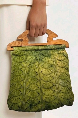 Borsa vintage anni maglia - borsa, 70