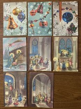 Lotto 8 cartoline Natale