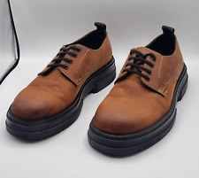 ZARA Herren Halbschuhe braun, Gr. 44, robuste Gummisohle, lässiger Look