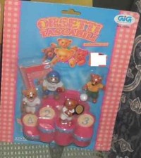 MODELLINI VINTAGE ORSETTI TASCABILI SET ORSI SPORTIVI SPORT BEAR,GIG 1995 teddy