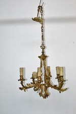 LAMPADARIO A 6 LUCI IN BRONZO