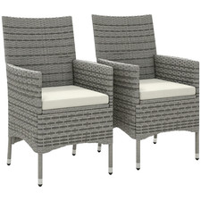 Outsunny Set 2 Pezzi Poltrona