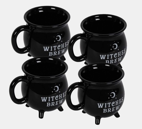 Witches brew cauldron mugs - witches,