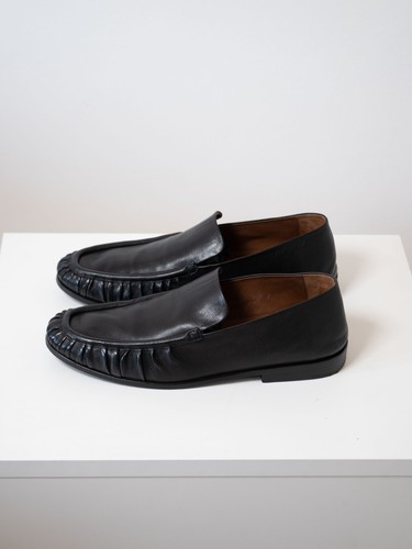 Marsèll black leather loafers - black,